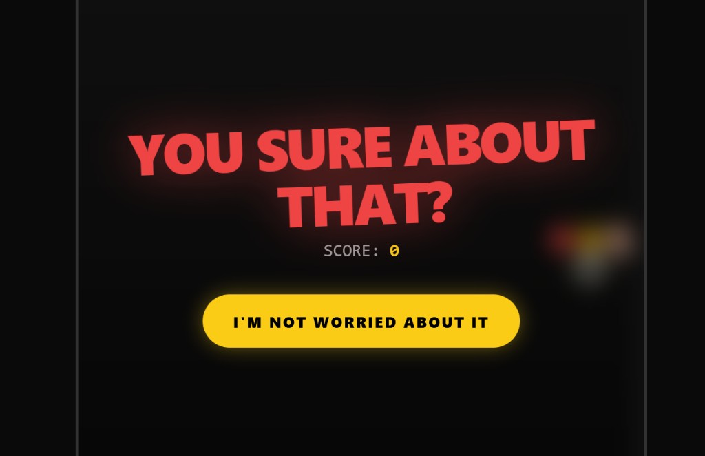 Tim Snake title screen with score and call-to-action button